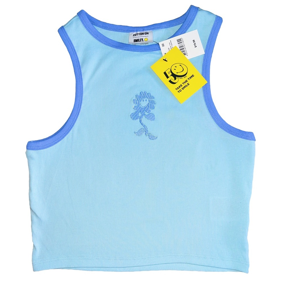 light blue top